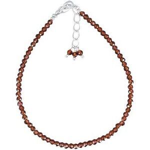 Gempires Natural Red Garnet Beaded Bracelet January Birthstone Crystal Jewelry